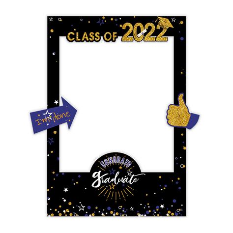 Buy Talorine Class Of 2022 Selfie Frame Funny Graduation Photo Booth