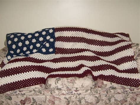American Flag Crochet Afghan Crochet For Beginners