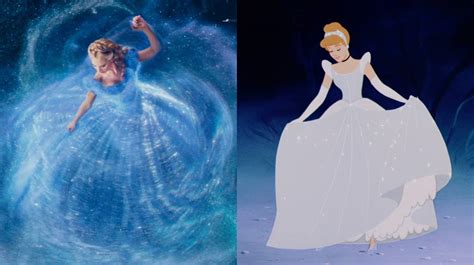 Disney Cinderella Live Action Vs Animation Comparison