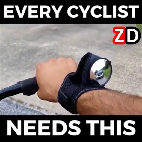 Bicycle Wrist Safety Rearview Mirror Enjoy Your Bike Rides Safely With This Great Wrist Back