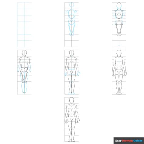 How To Draw An Anime Male Body Easy Step By Step Tutorial