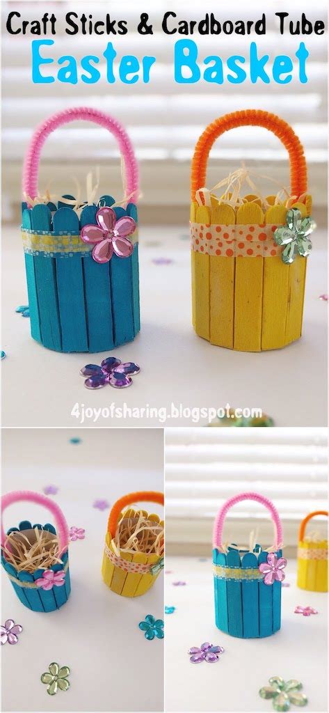 Cute And Easy Easter Basket Craft The Joy Of Sharing
