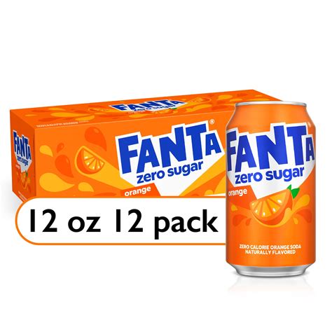 Fanta Zero Sugar Orange Fruit Soda Pop 12 Fl Oz 12 Pakistan Ubuy
