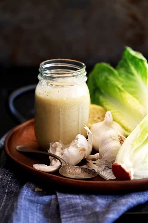 Homemade Caesar Dressing with No Anchovies - Melanie Makes