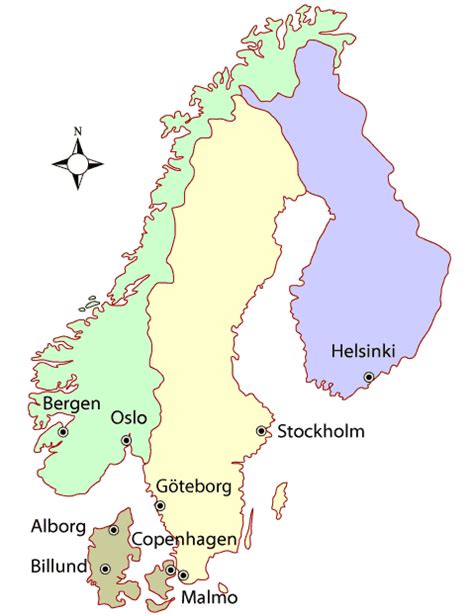 Scandinavia Weather Map When To Go To Scandinavia