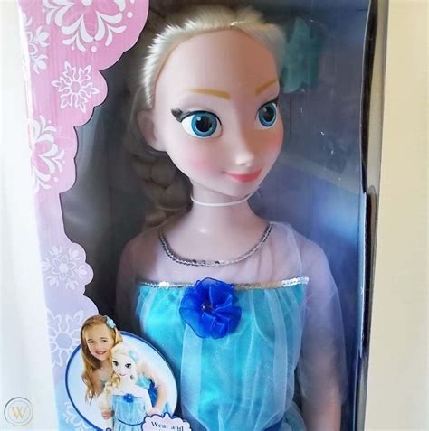 New Disney Frozen Elsa And Anna My Size Doll Big 38 Tall Dolls Large