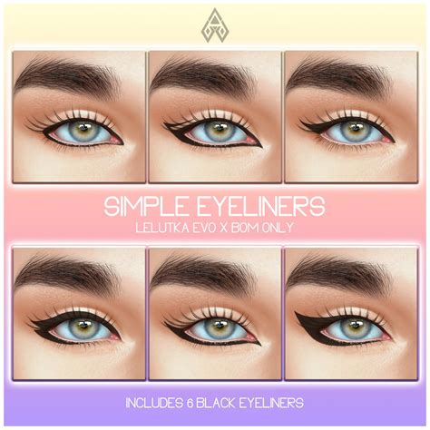 New Release Simple Eyeliners Lelutka Evo X Bom Teleport Hub Live