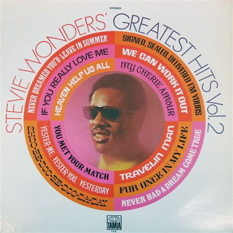 Stevie Wonder Greatest Hits Vol 2