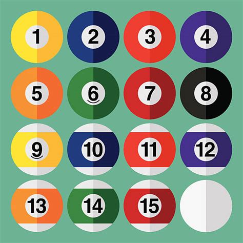 210 Cartoon Of The Pool Cue Balls Illustrations Royalty Free Vector