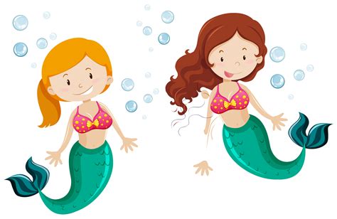 Mermaid Swimming Clip Art