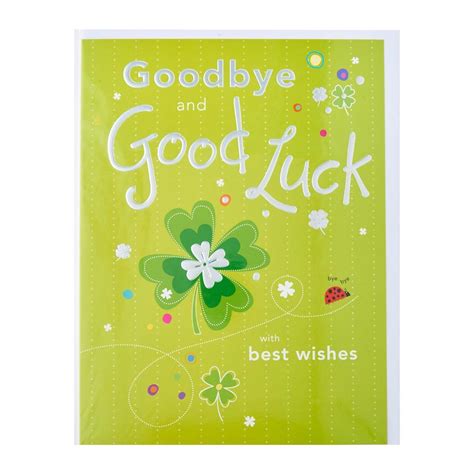 Ts Greetings Piccadilly Farewell Card Goodbye And Good Luck With