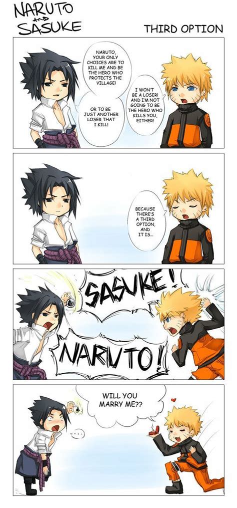 Naruto Funny Naruto Naruto And Sasuke Kiss