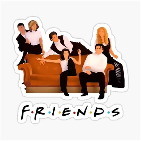 Friends Stickers | Redbubble | Friends poster, Friends tv, Friends sketch