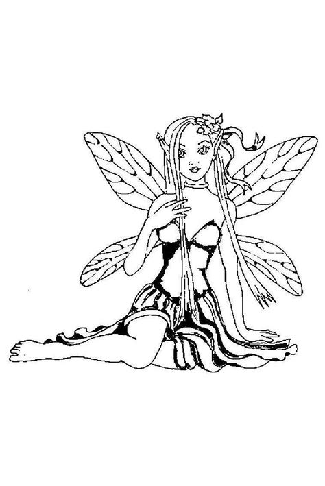 Elves And Fairies Colouring Pages Coloring Home