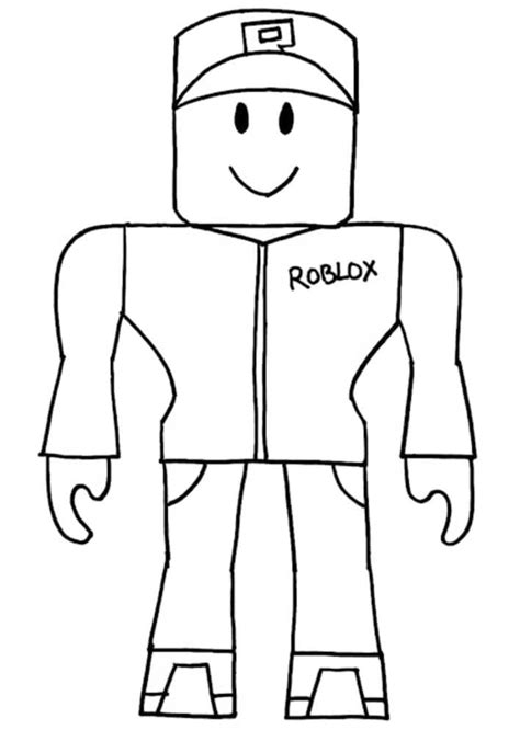 Roblox Färbung Seite Kostenlose druckbare Malvorlagen für Kinder