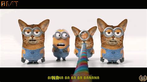 minions banana song trailer cats minions banana song despicable me 2 minions minions