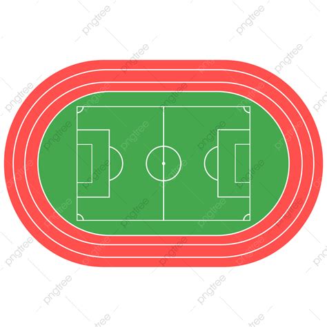 Green Football Stadium Field Rounded Football Stadium Rounded Png
