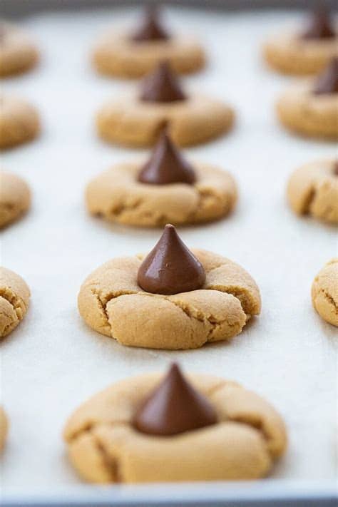 Pistachio kiss cookiescreations by kara. Peanut Butter Blossom Hershey Kiss Cookies | The Kitchen ...