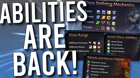 BEST CLASS CHANGE IN SHADOWLANDS! Class Abilities Come ...