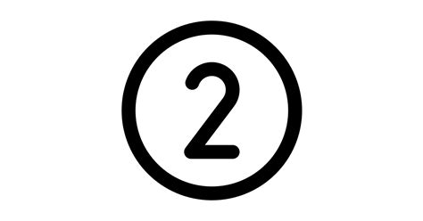 Number Circle Two Free Vector Icon Iconbolt
