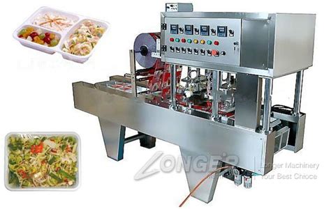 It's suitable for mainly in food industrial, such as biscuits, cookies, cakes, egg rolls, moon cakes, egg yolk crisps. Continuous Food Tray Filling and Sealing Machine Manufacturer
