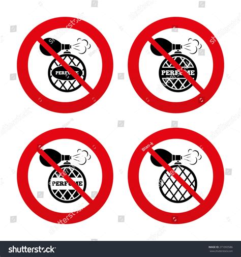 No Ban Stop Signs Perfume Bottle Vector De Stock Libre De Regalías 271093586 Shutterstock