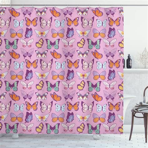 Butterfly Shower Curtain Exotic Unique Emperor Butterfly Composition