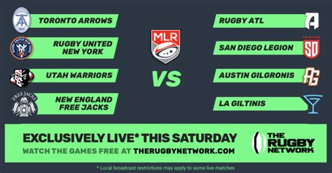 Major League Rugby Launches The Rugby Network Major League Rugby