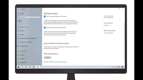 How To Clear And Disable Your Activity History In Windows 10 Youtube