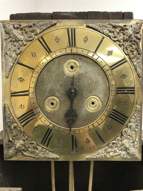 Late 18th Century Oak And Mahogany Banded 30 Hour Longcase Clock 10in