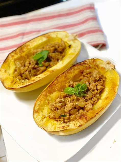 Spaghetti Squash Boats Isabel Smith Nutrition