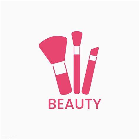 Pink Makeup Brushes Icon Cosmetic Vector Free Image By