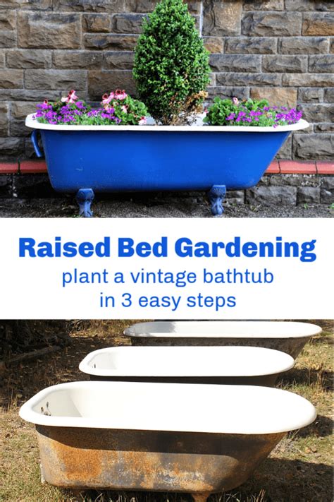 Easy Raised Bed Garden Idea: Plant a Vintage Bathtub - Gardening Channel