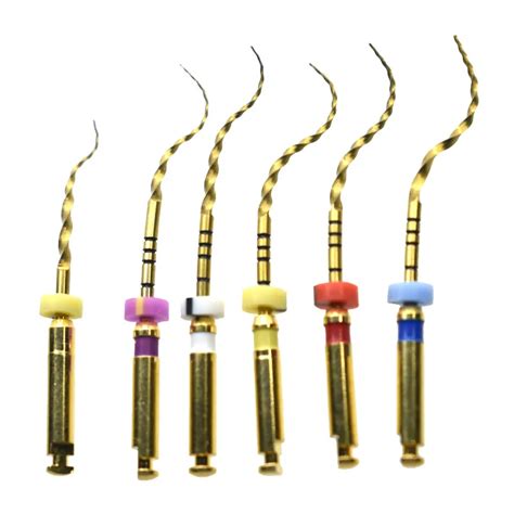 dental root canal file gold endo rotary super files golden endodontic files 25mm nickel