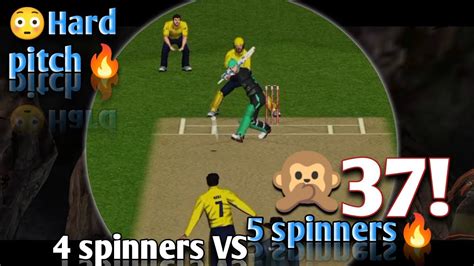 9 Spinners 😱 On Hard Pitch Rc20 Super Bowling Tips And Tricks Real
