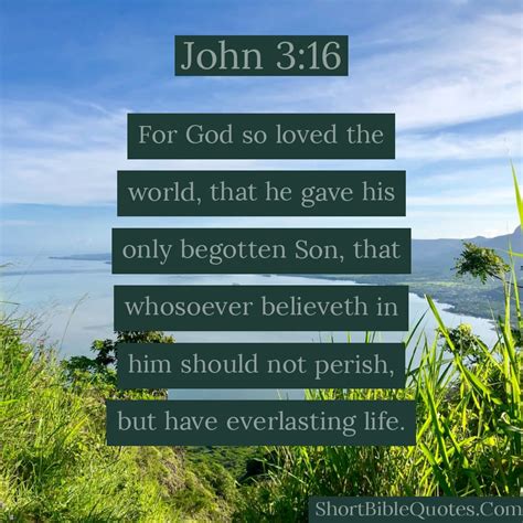 We collected 10 bible quotes that give you a glimpse of god's love for humans. Short Bible Quotes About Love | John 3:16 | Short Bible Quotes