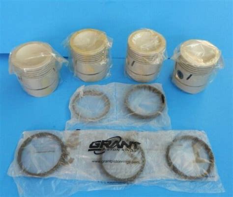 New Piston Set W Pins And Clips Austin Healey 100 Bn1 Bn2 86 1 Ratio 020