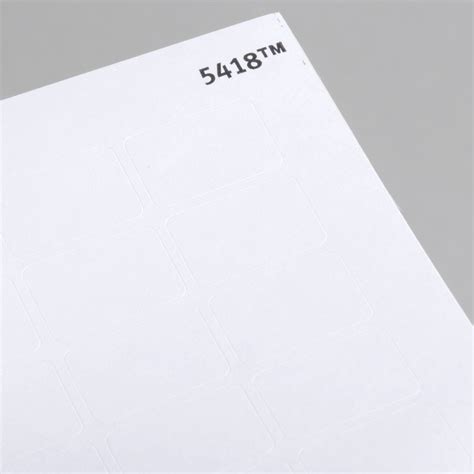 Avery 5418 12 X 34 White Rectangular Removable Write On Printable