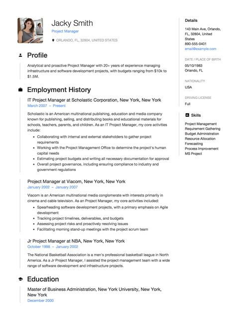 Emergency management plan general manager, people management and development. 20 Project Manager Resume Examples & Full Guide | PDF ...