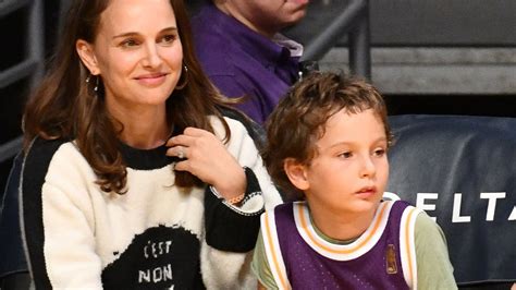 Natalie Portman And Son Aleph Make Rare Public Appearance At Lakers Game