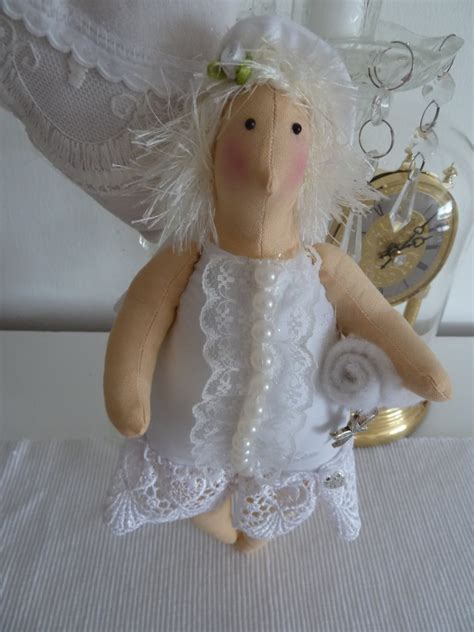 Bathing Lady Tilda Doll Angel Fabric Vintage Handmade Doll Etsy
