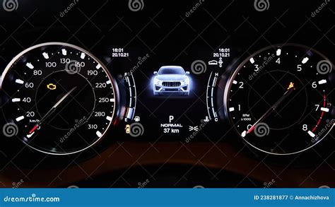 The Modern Dashboard The Luxury Car Interior Stock Image Image Of