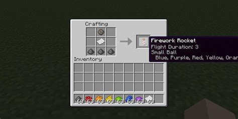 Minecraft A Guide On How To Make Fireworks