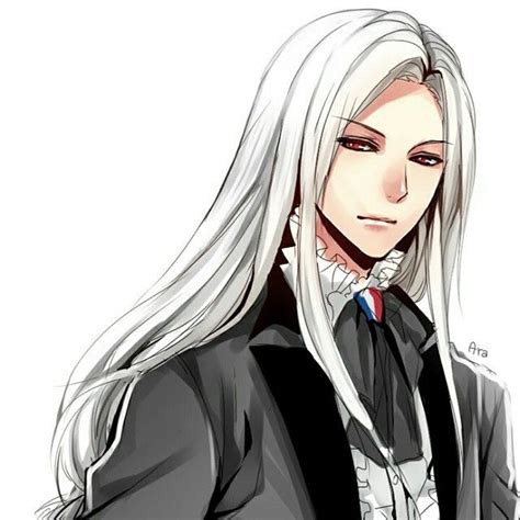 Young Karl Heinz Boy With White Hair Diabolik Lovers Handsome Anime