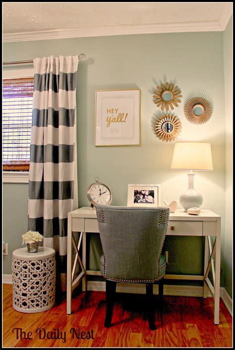 It works well with whites, grey, yellow, and punctuates the space by calling attention to the deep color from a distance. Empty Nest-The Reveal