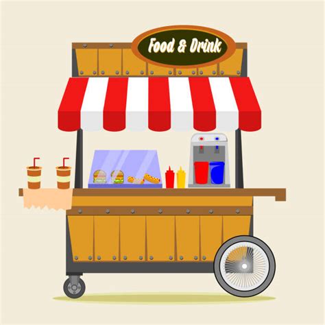 Concession Stand Cartoon Illustrations Royalty Free Vector Graphics