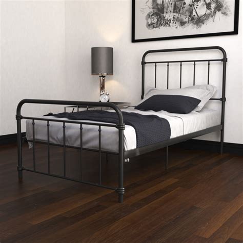Single Beds Black Wallace Metal Bed Frame 4117019uk By Dorel