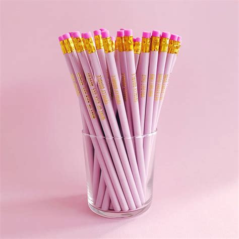 Pretty pink Pencil set, per 10 pieces - Studio Stationery Wholesale