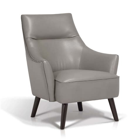 Sold & shipped by gdf studio. Leather Arm Chairs, Club Chairs & Fabric Chairs :: Gray Leather Lounge Chair - ARTeFAC USA