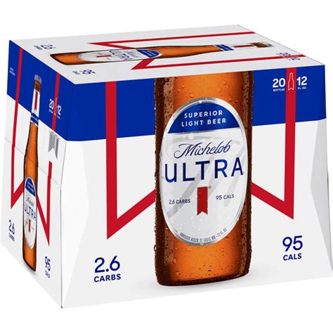 Michelob Ultra Superior Light Beer 20 Ea Lagers Sun Fresh